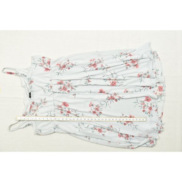 Torrid Plus Size 2 (18/20) Floral Midi Chiffon Cowl Neck Pleated Dress NEW - Picture 4 of 8